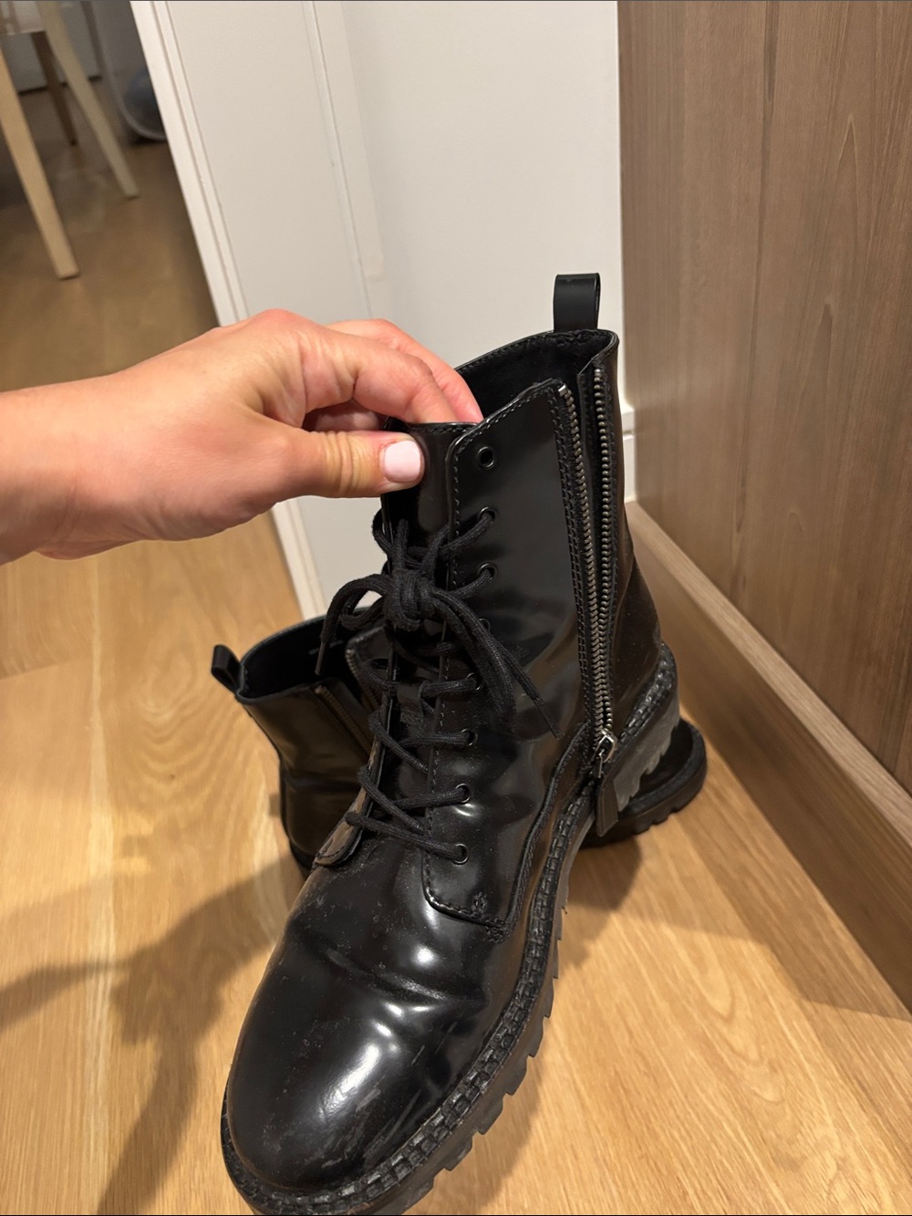 Vince black waterproof zip boots. Size 8.5 - Picture 2 of 4